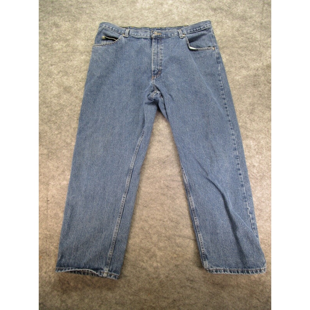 Wrangler jeans Mens 40x30 Medium Blue Relaxed Straight Denim 9020